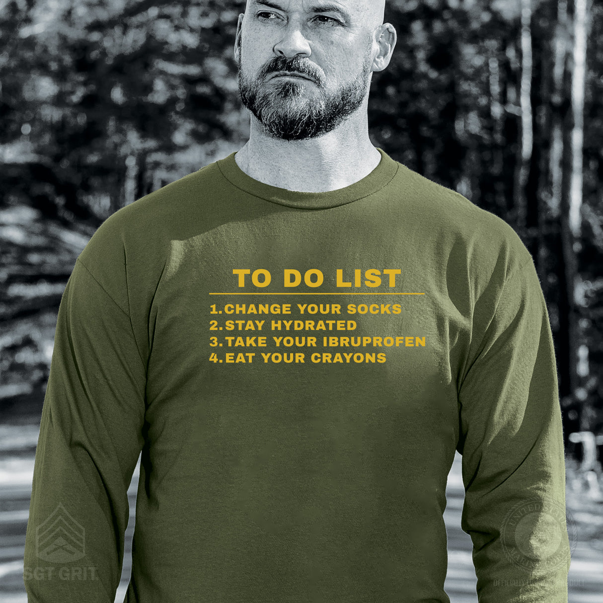 USMC To Do List Long Sleeve Shirt - SGT GRIT