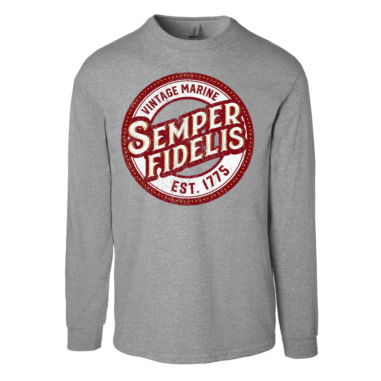 Semper Fidelis Vintage Marine Long Sleeve Shirt - SGT GRIT
