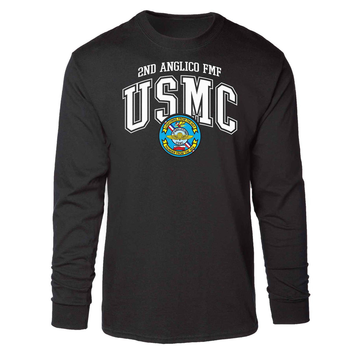 2D Anglico FMF Arched Long Sleeve T-shirt - SGT GRIT