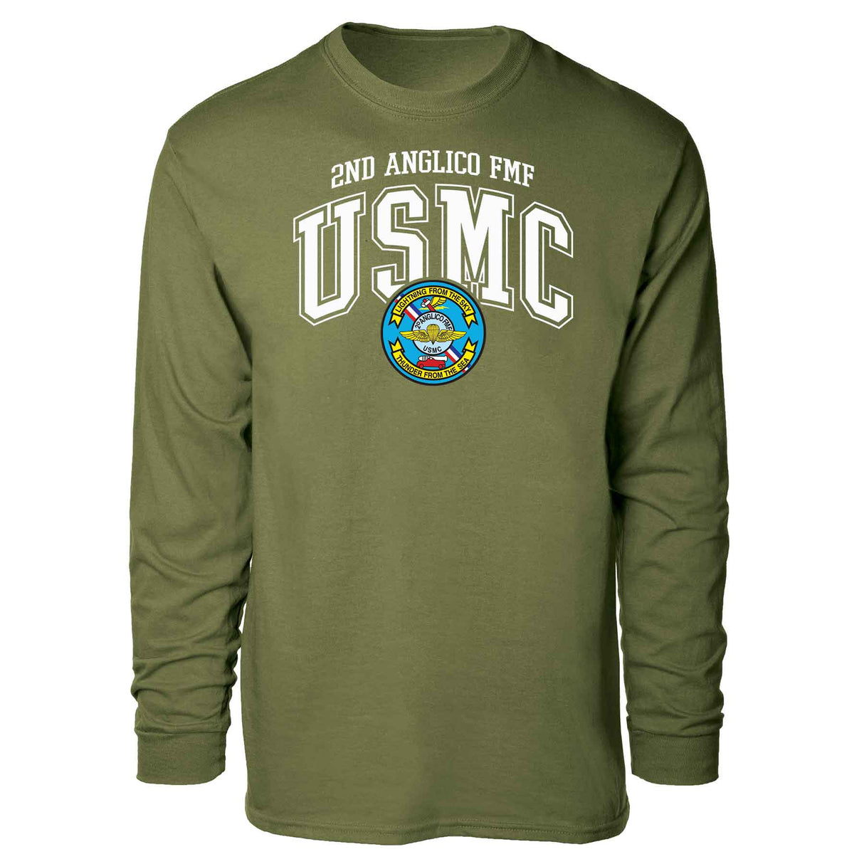 2D Anglico FMF Arched Long Sleeve T-shirt - SGT GRIT
