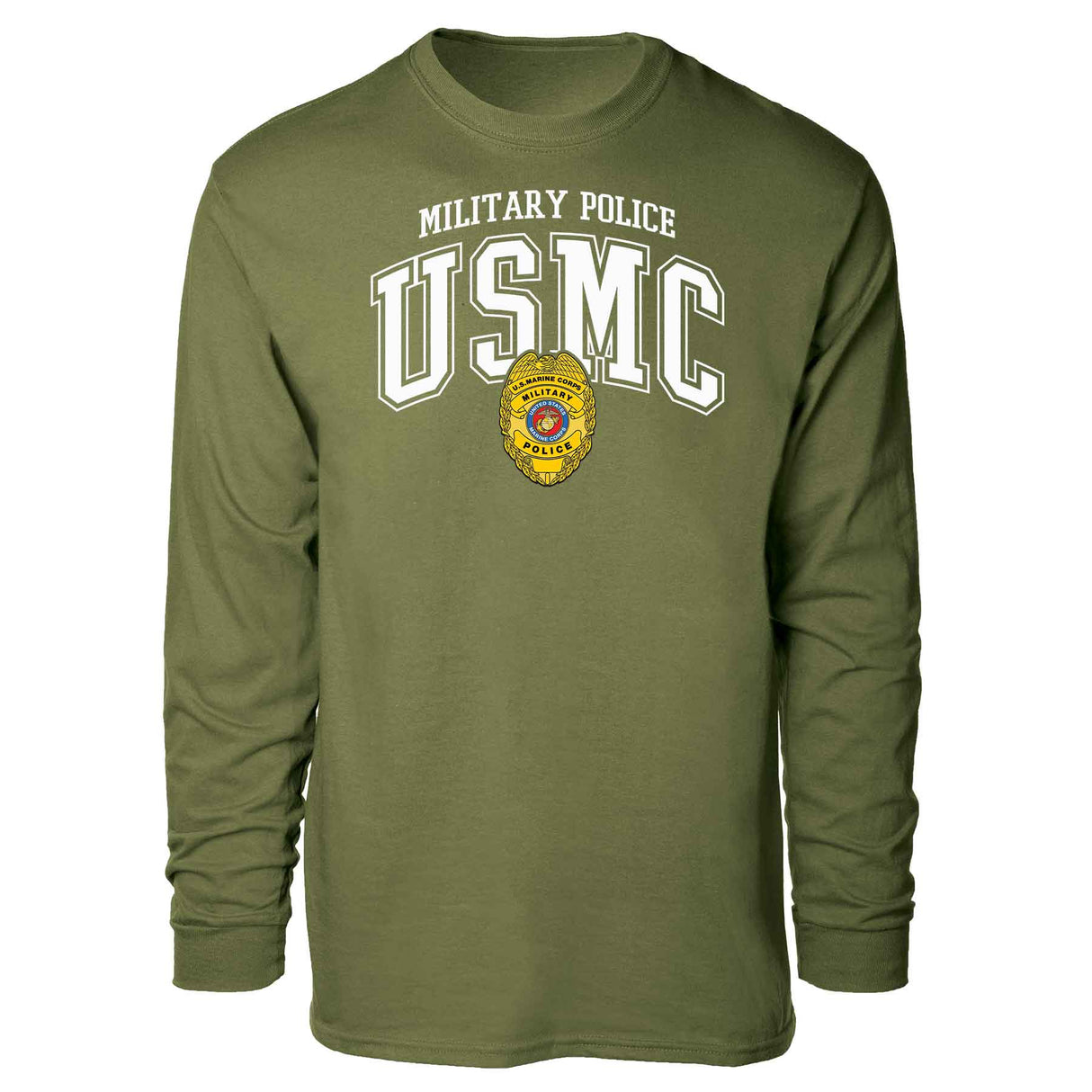 Military Police Badge Arched Long Sleeve T-shirt - SGT GRIT