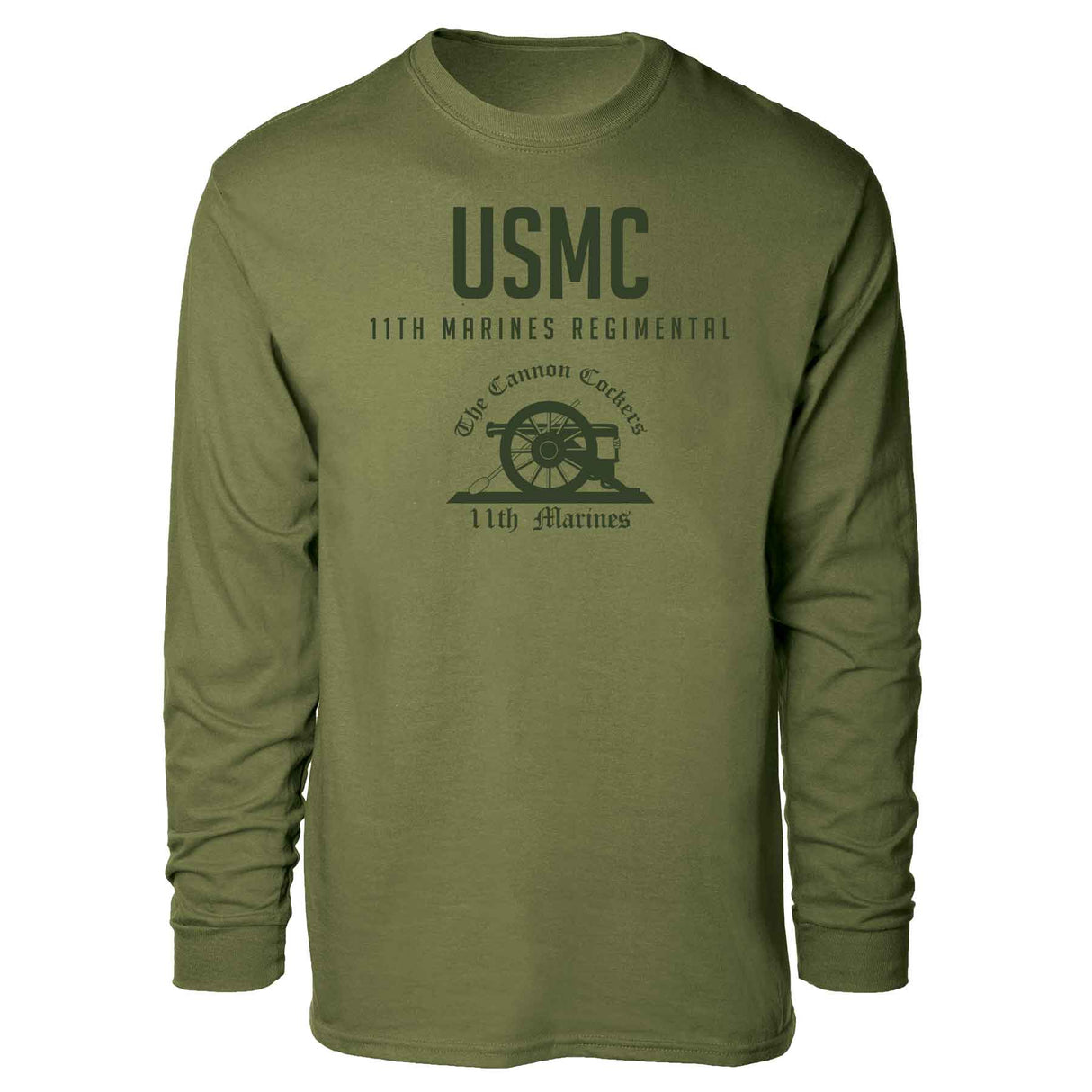 11th Marines Regimental Tonal Long Sleeve T-shirt - SGT GRIT