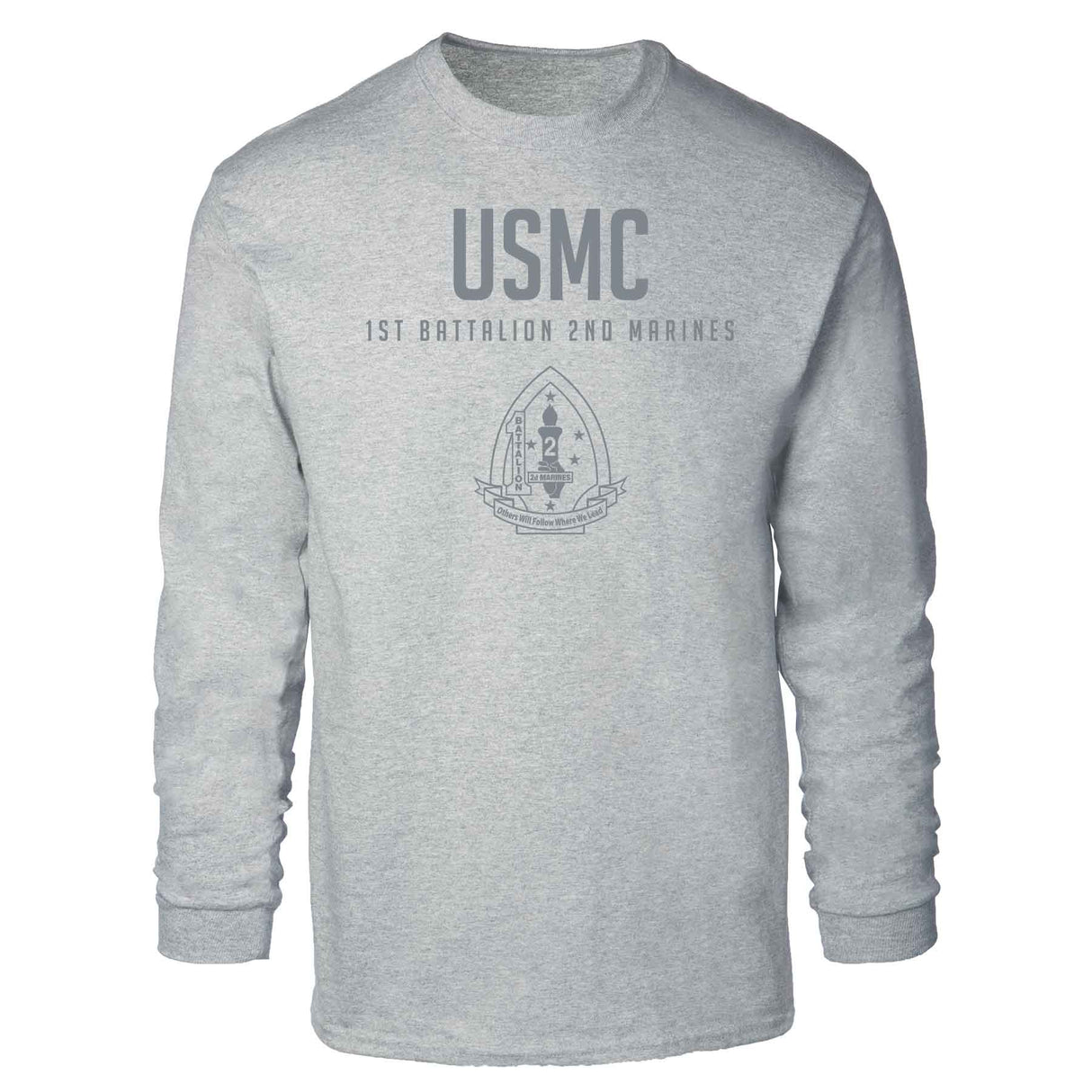 1st Battalion 2nd Marines Tonal Long Sleeve T-shirt - SGT GRIT