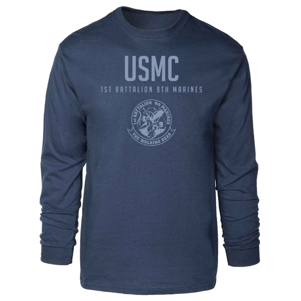 1st Battalion 9th Marines Tonal Long Sleeve T-shirt - SGT GRIT
