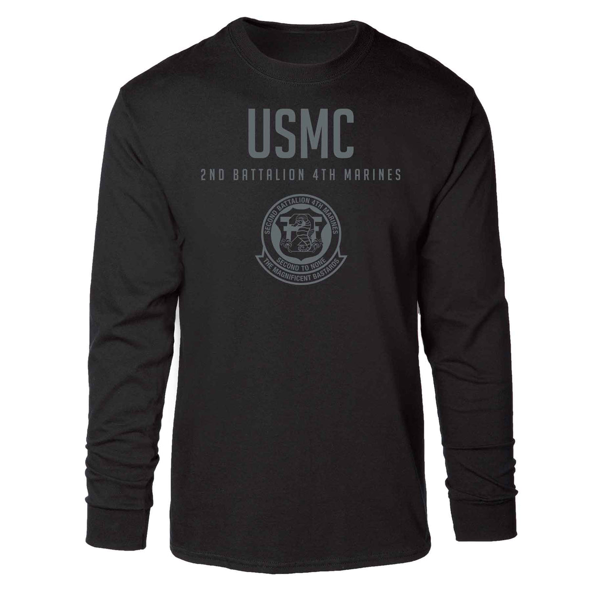 2nd Battalion 4th Marines Tonal Long Sleeve T-shirt - SGT GRIT