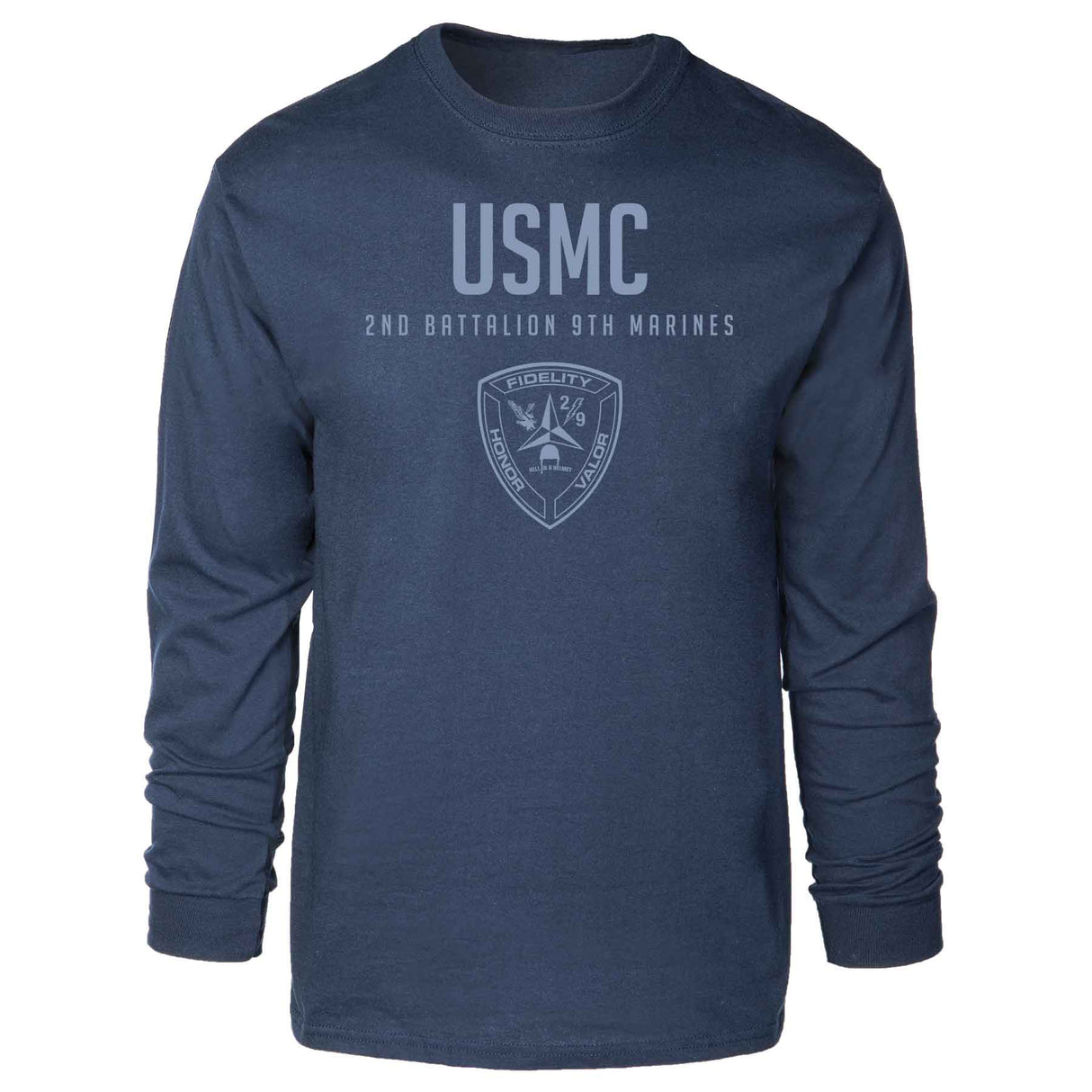 2nd Battalion 9th Marines Tonal Long Sleeve T-shirt - SGT GRIT