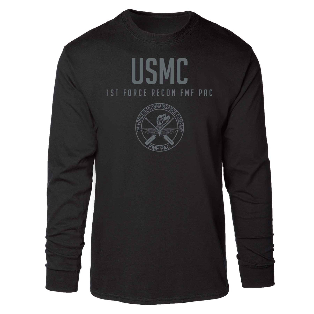 1st Force Recon FMF PAC Tonal Long Sleeve T-shirt - SGT GRIT
