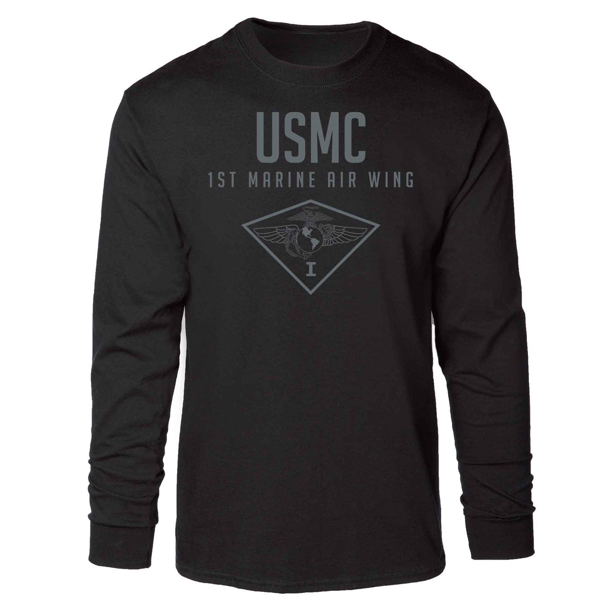 1st Marine Air Wing Tonal Long Sleeve T-shirt - SGT GRIT