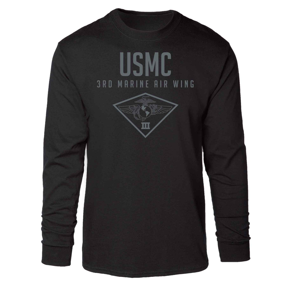 3rd Marine Air Wing Tonal Long Sleeve T-shirt - SGT GRIT