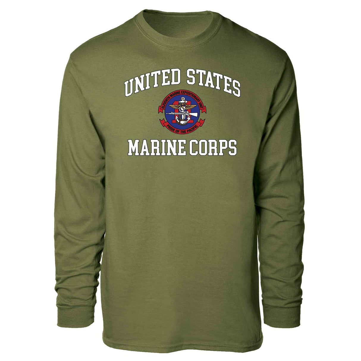 11th MEU Pride Of The Pacific USMC Long Sleeve T-shirt - SGT GRIT