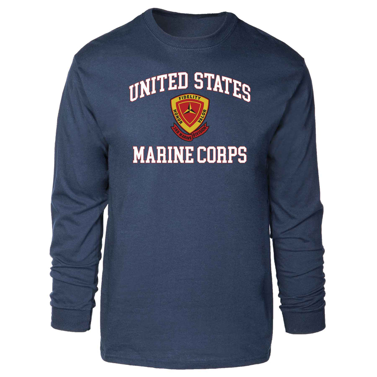 3rd Marine Division USMC Long Sleeve T-shirt - SGT GRIT