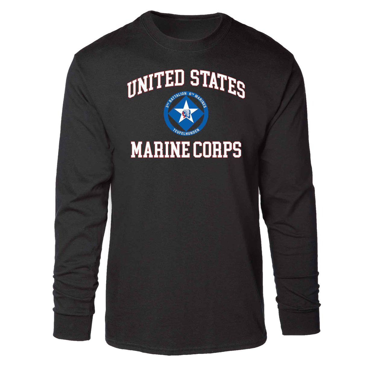 3rd Battalion 6th Marines USMC Long Sleeve T-shirt - SGT GRIT