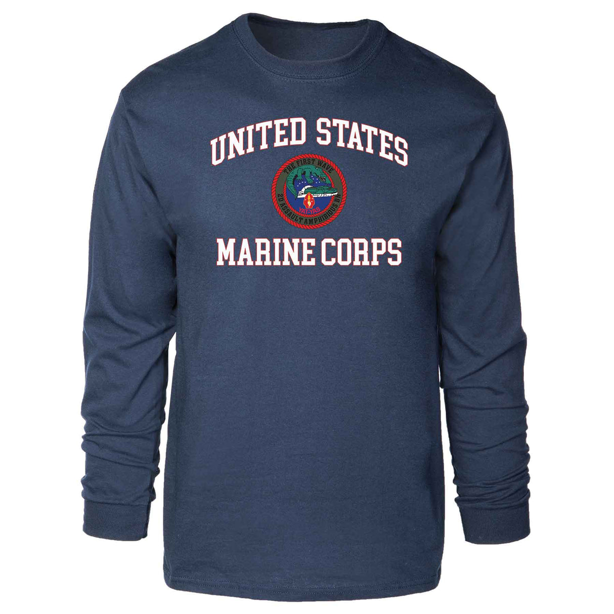 2nd Assualt Amphibious Bn USMC Long Sleeve T-shirt - SGT GRIT