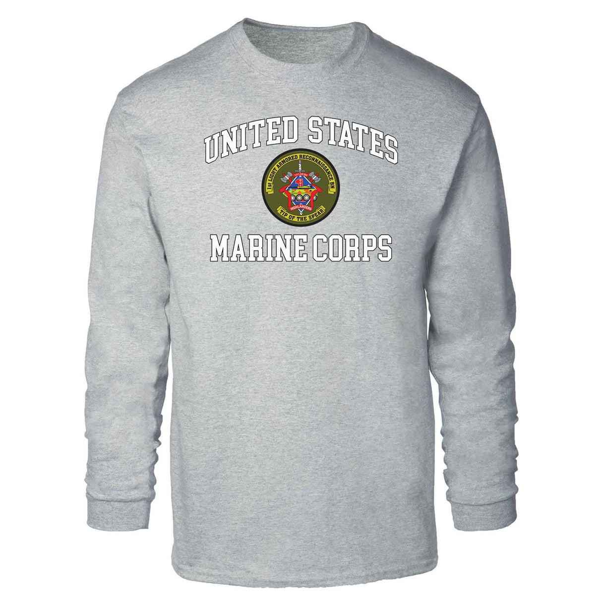 1st LAR Battalion USMC Long Sleeve T-shirt - SGT GRIT