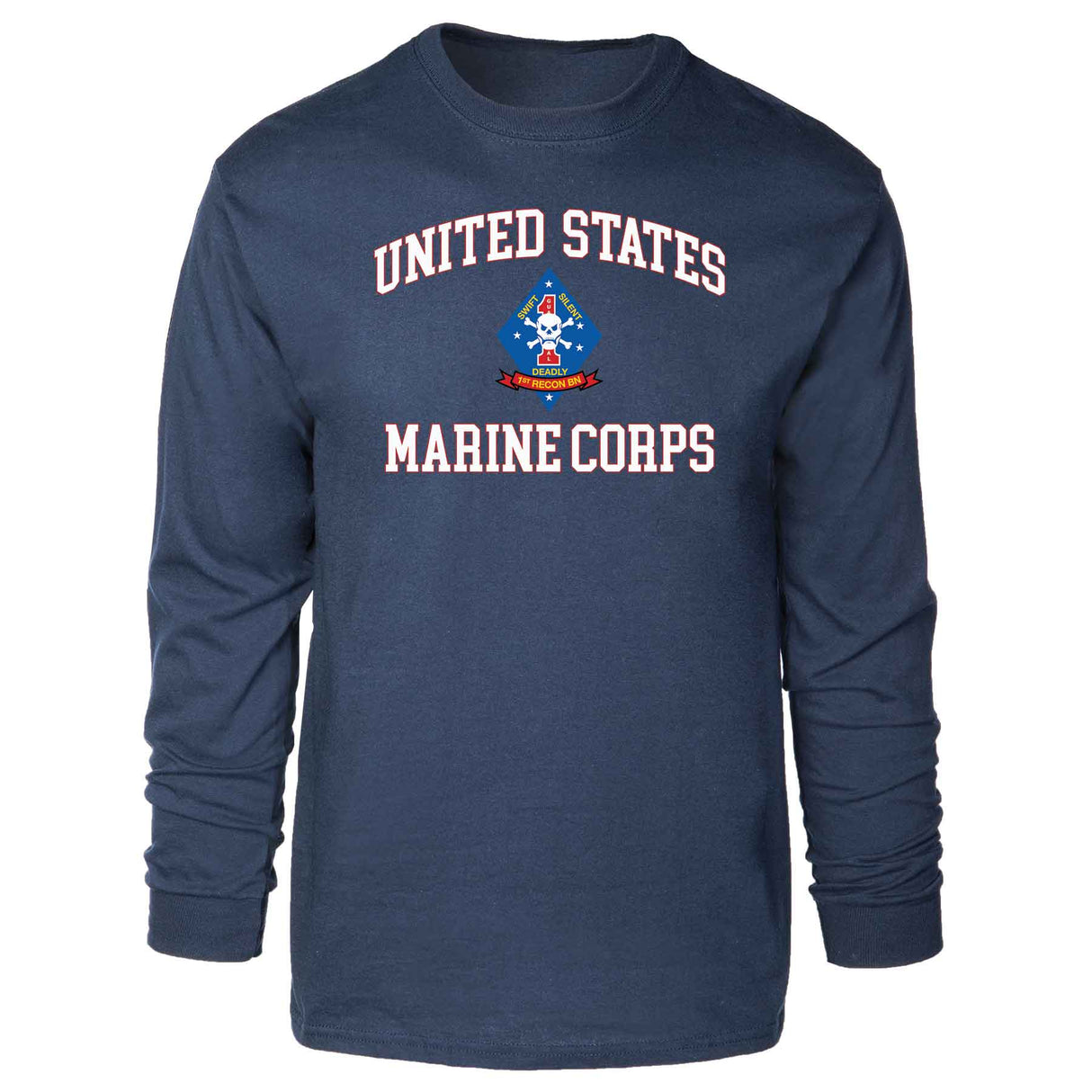1st Recon Battalion USMC Long Sleeve T-shirt - SGT GRIT