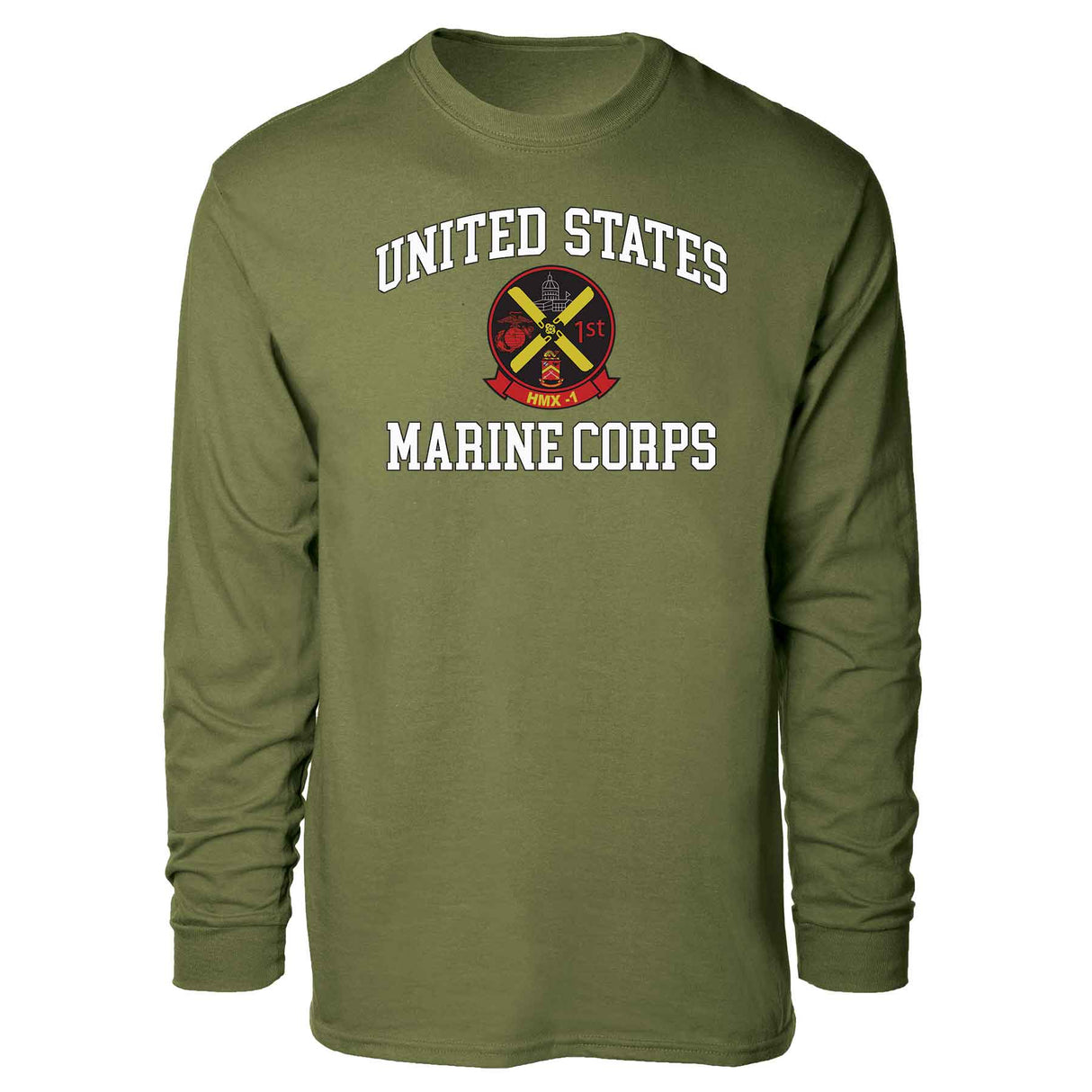 HMX 1 USMC Long Sleeve T-shirt - SGT GRIT