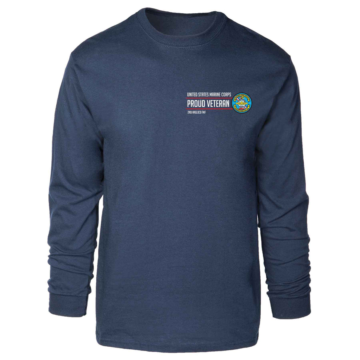 2D Anglico FMF Proud Veteran Long Sleeve T-shirt - SGT GRIT