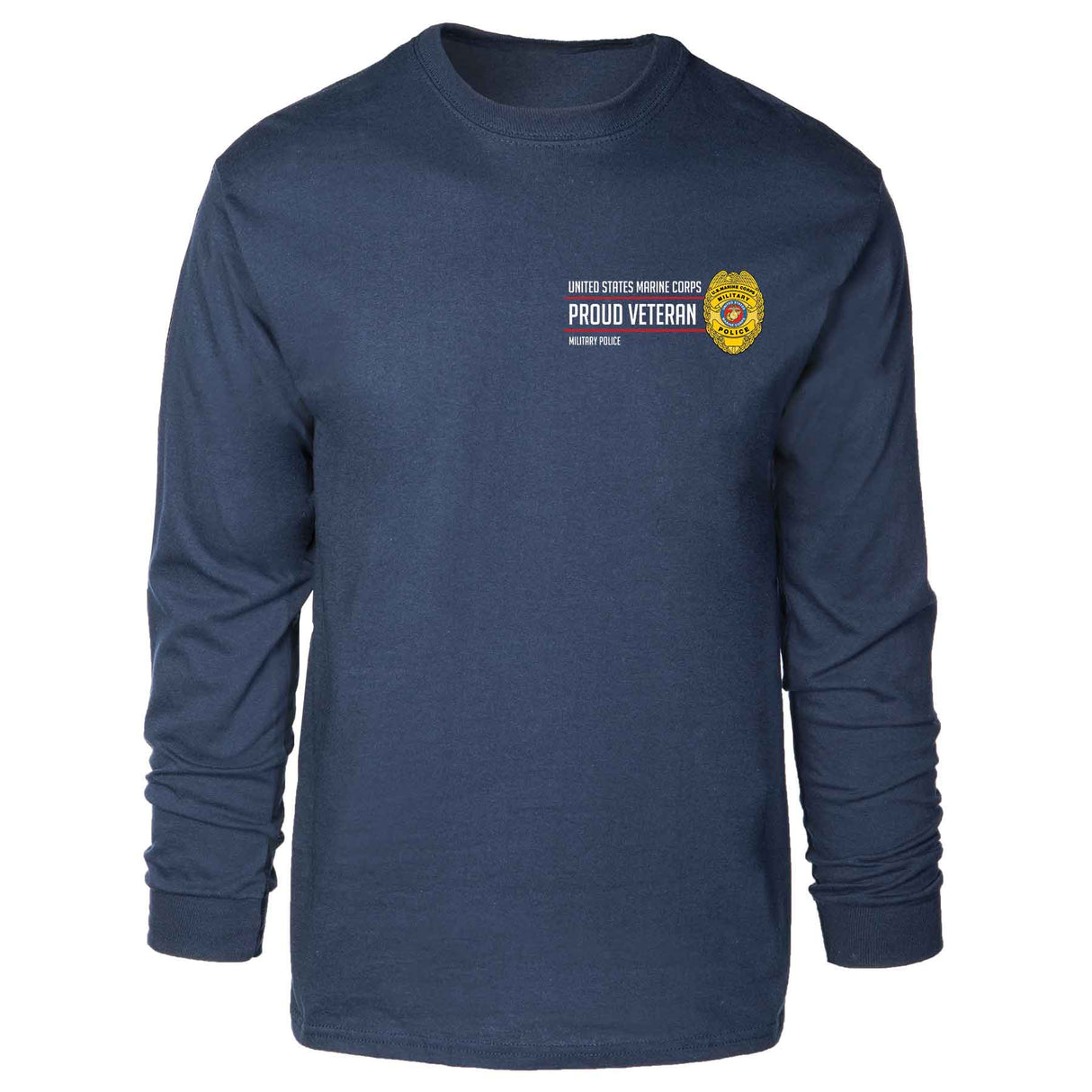 Military Police Badge Proud Veteran Long Sleeve T-shirt - SGT GRIT