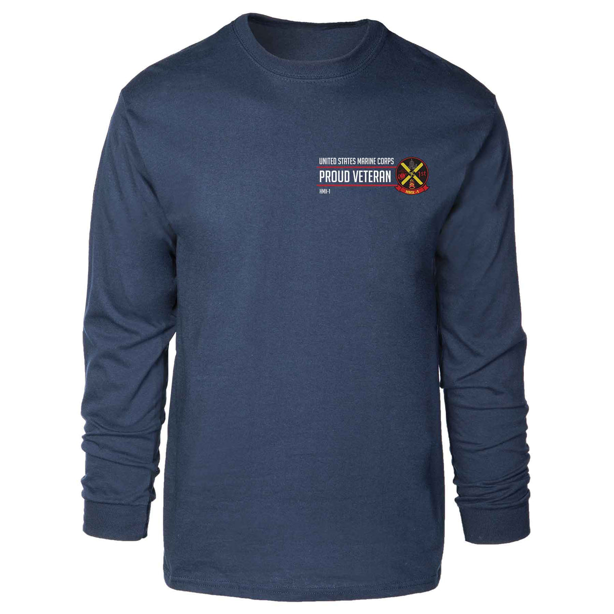 HMX 1 Proud Veteran Long Sleeve T-shirt - SGT GRIT