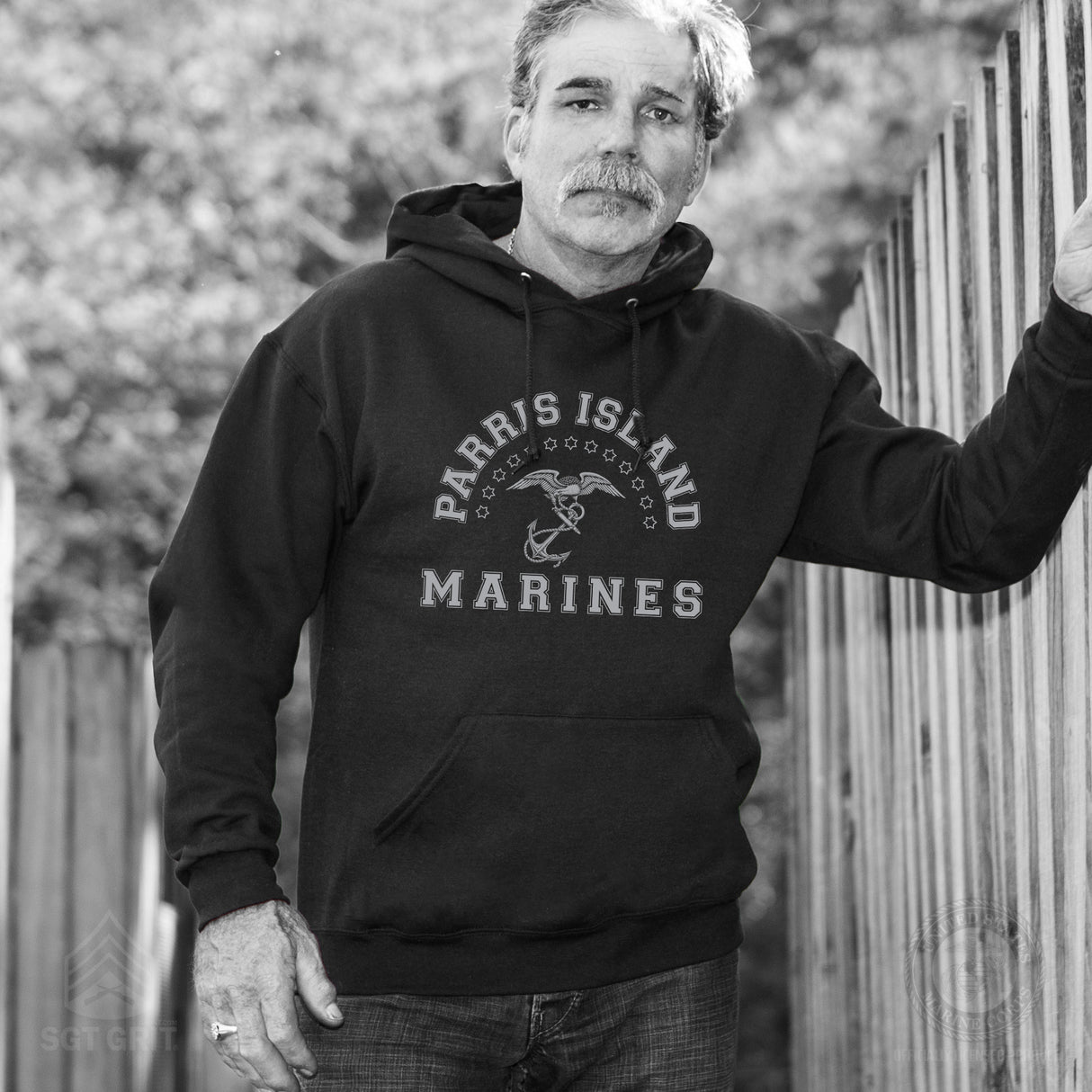 MCRD Vintage Eagle & Anchor Hoodie - SGT GRIT