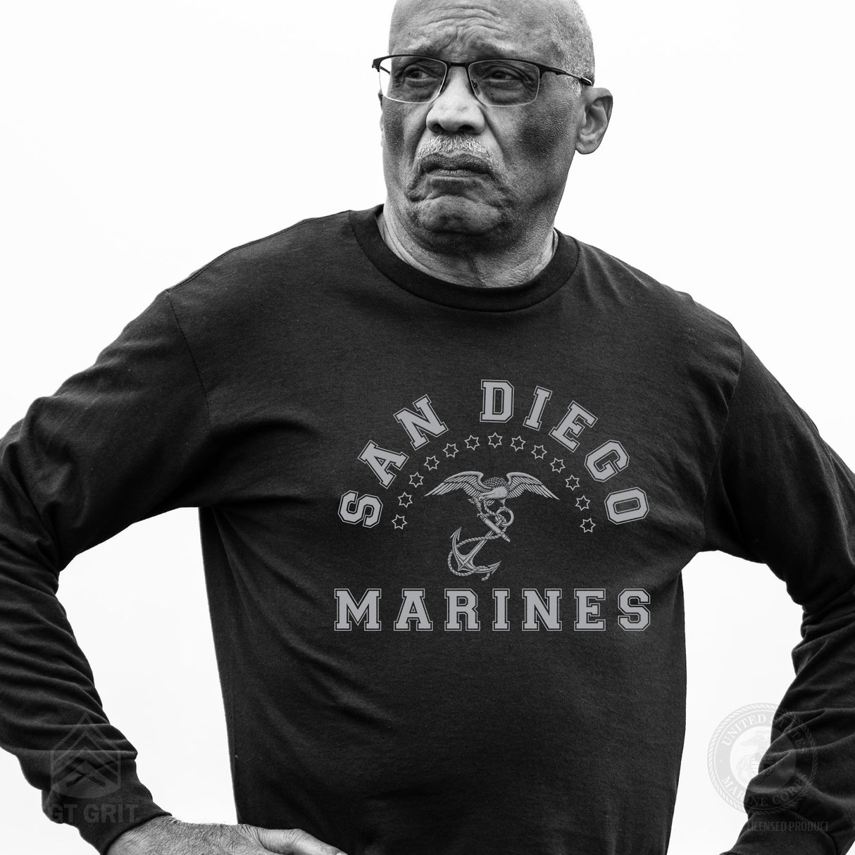 MCRD Vintage Long Sleeve T-Shirt - SGT GRIT