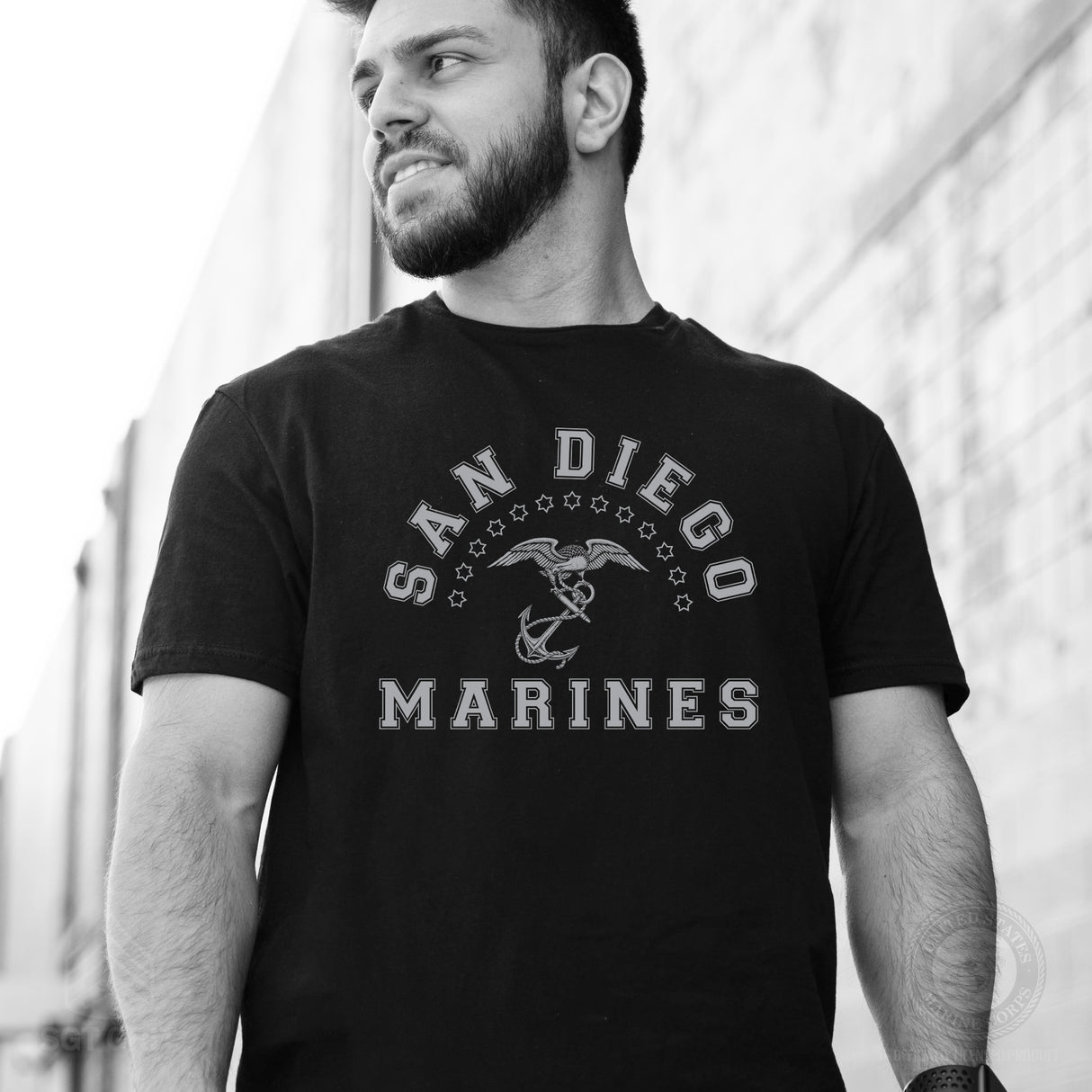 MCRD Vintage Eagle & Anchor T-Shirt - SGT GRIT