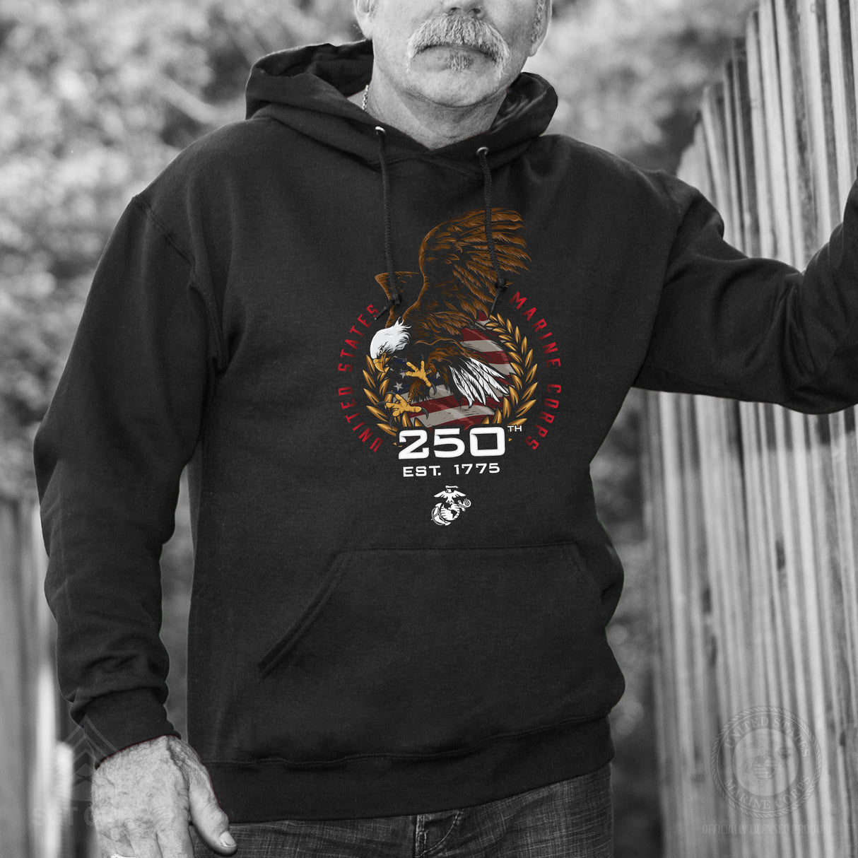 USMC 250th Anniversary Eagle Hoodie - SGT GRIT