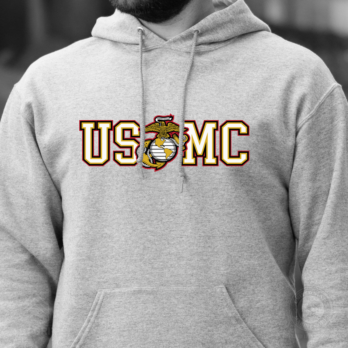 USMC Collegiate EGA Hoodie - SGT GRIT