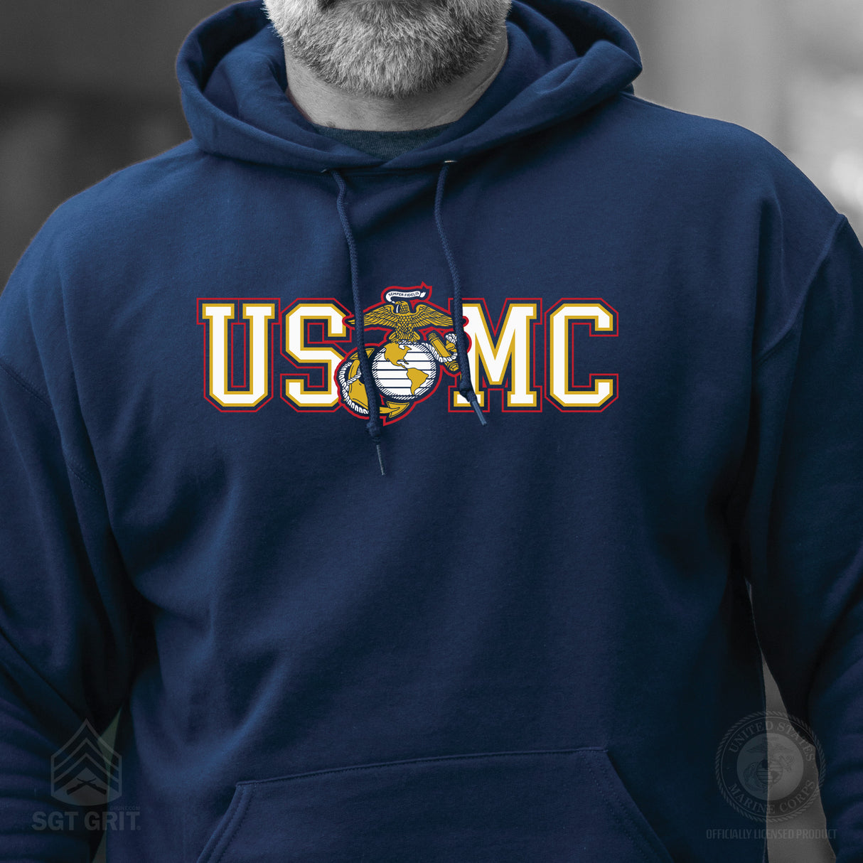 USMC Collegiate EGA Hoodie - SGT GRIT