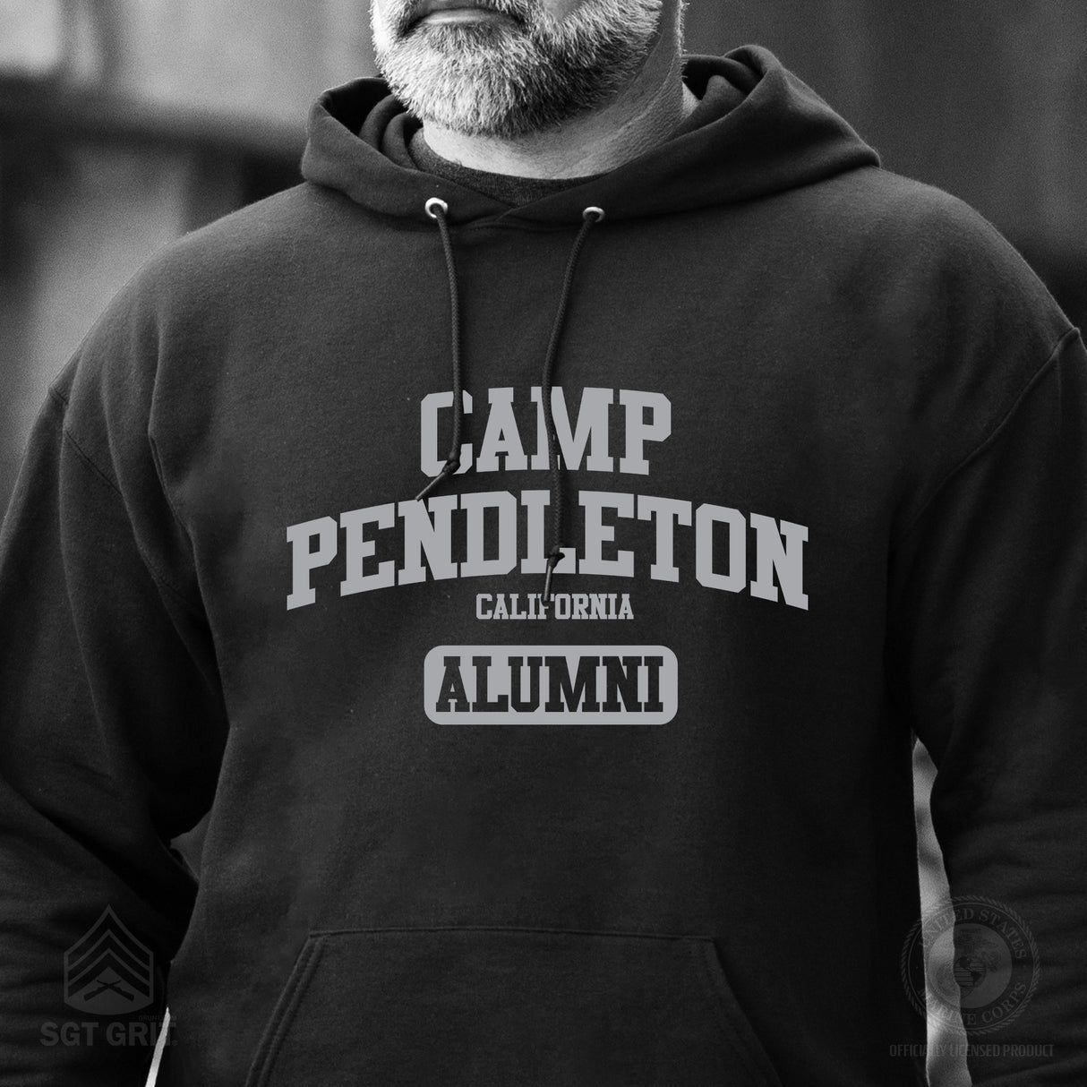 Marine Corps Camp Collegiate Alumni Hoodie - SGT GRIT