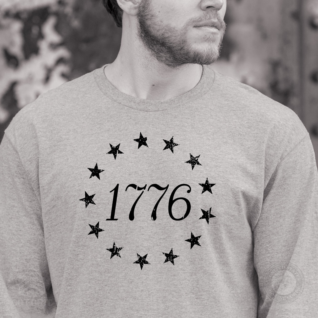 1776 Betsy Ross Flag Long Sleeve T-Shirt - SGT GRIT