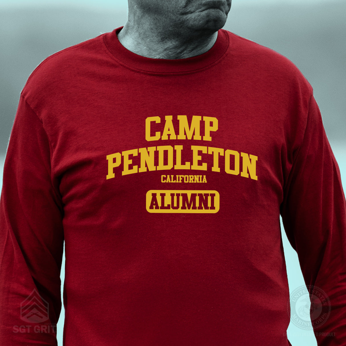Marine Corps Camp Collegiate Alumni Long Sleeve T-Shirt - SGT GRIT