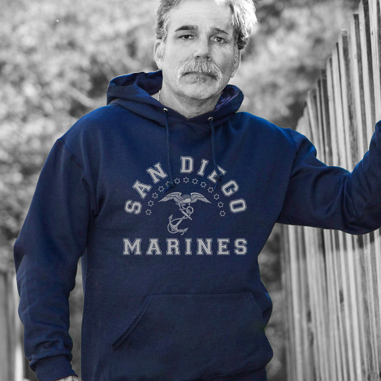 MCRD Vintage Eagle & Anchor Hoodie - SGT GRIT