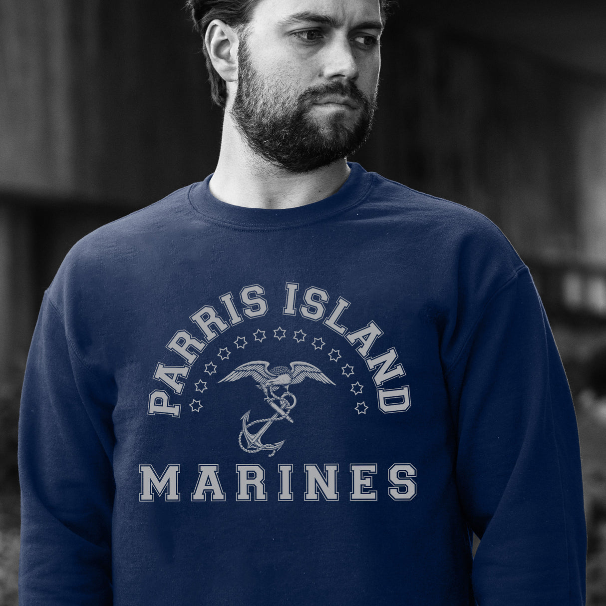 MCRD Vintage Eagle & Anchor Sweatshirt - SGT GRIT