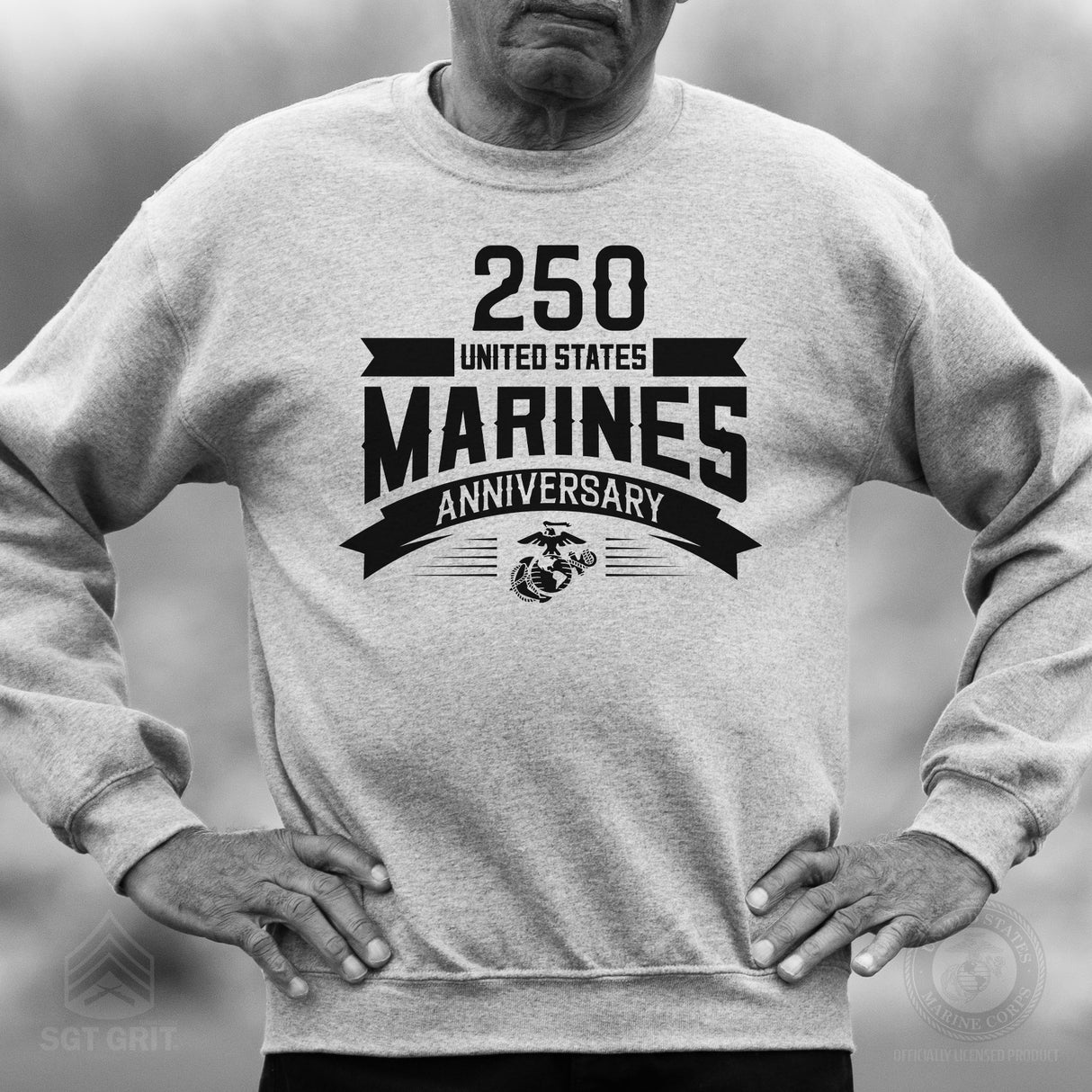 USMC 250th Anniversary Ribbon Sweatshirt - SGT GRIT