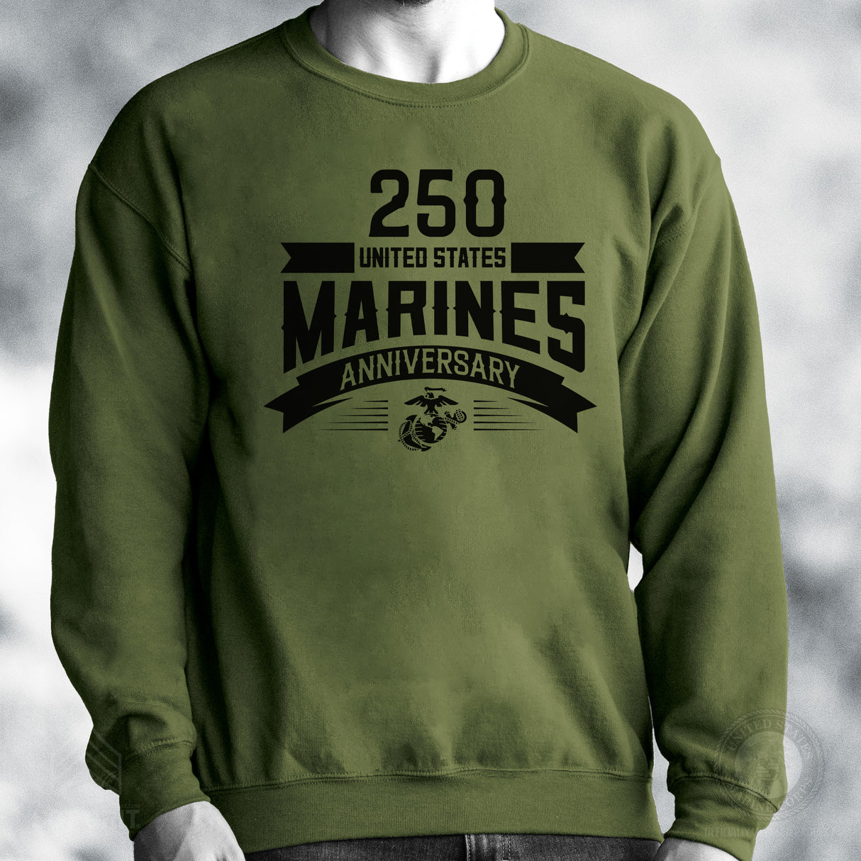 USMC 250th Anniversary Ribbon Sweatshirt - SGT GRIT