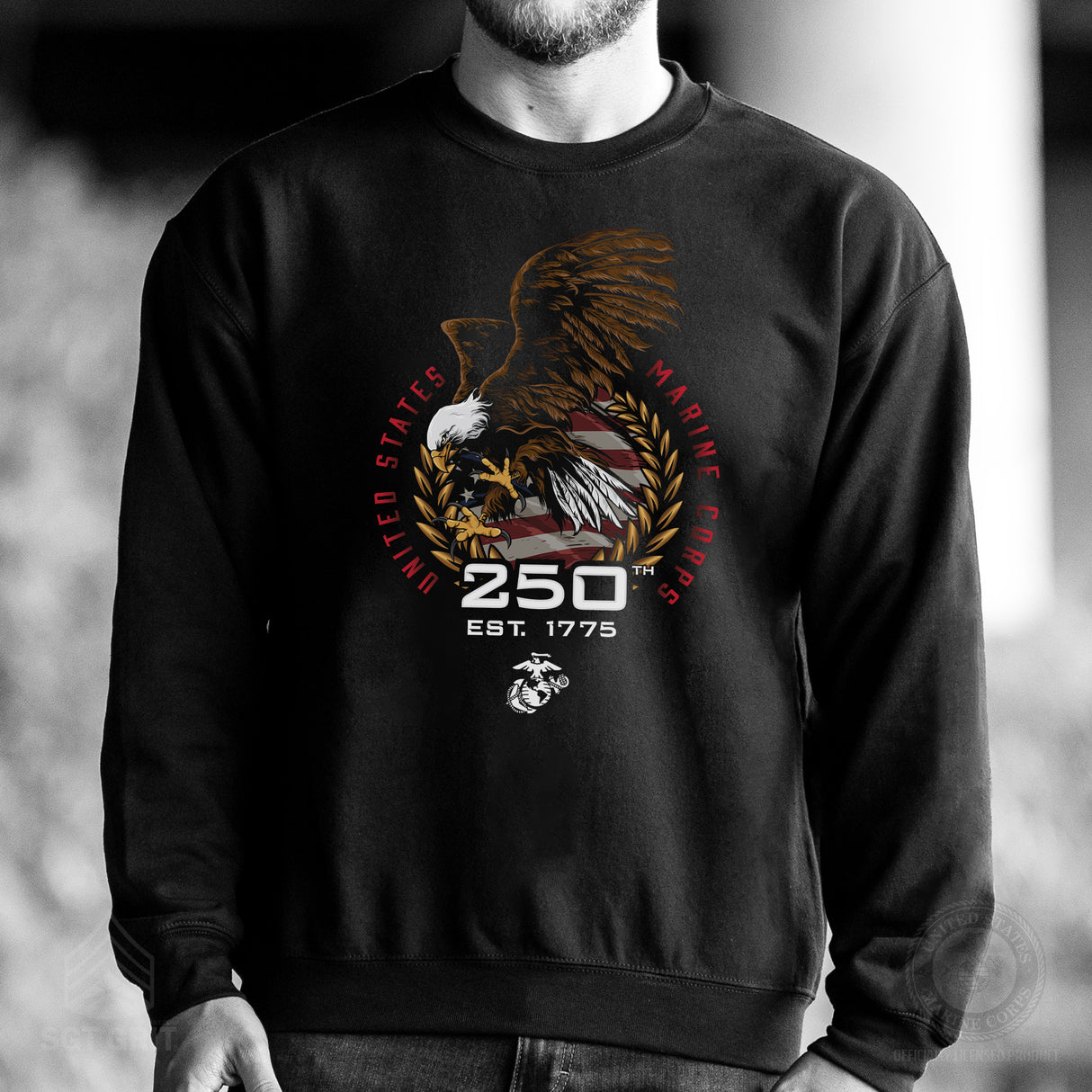 USMC 250th Anniversary Eagle Sweatshirt - SGT GRIT