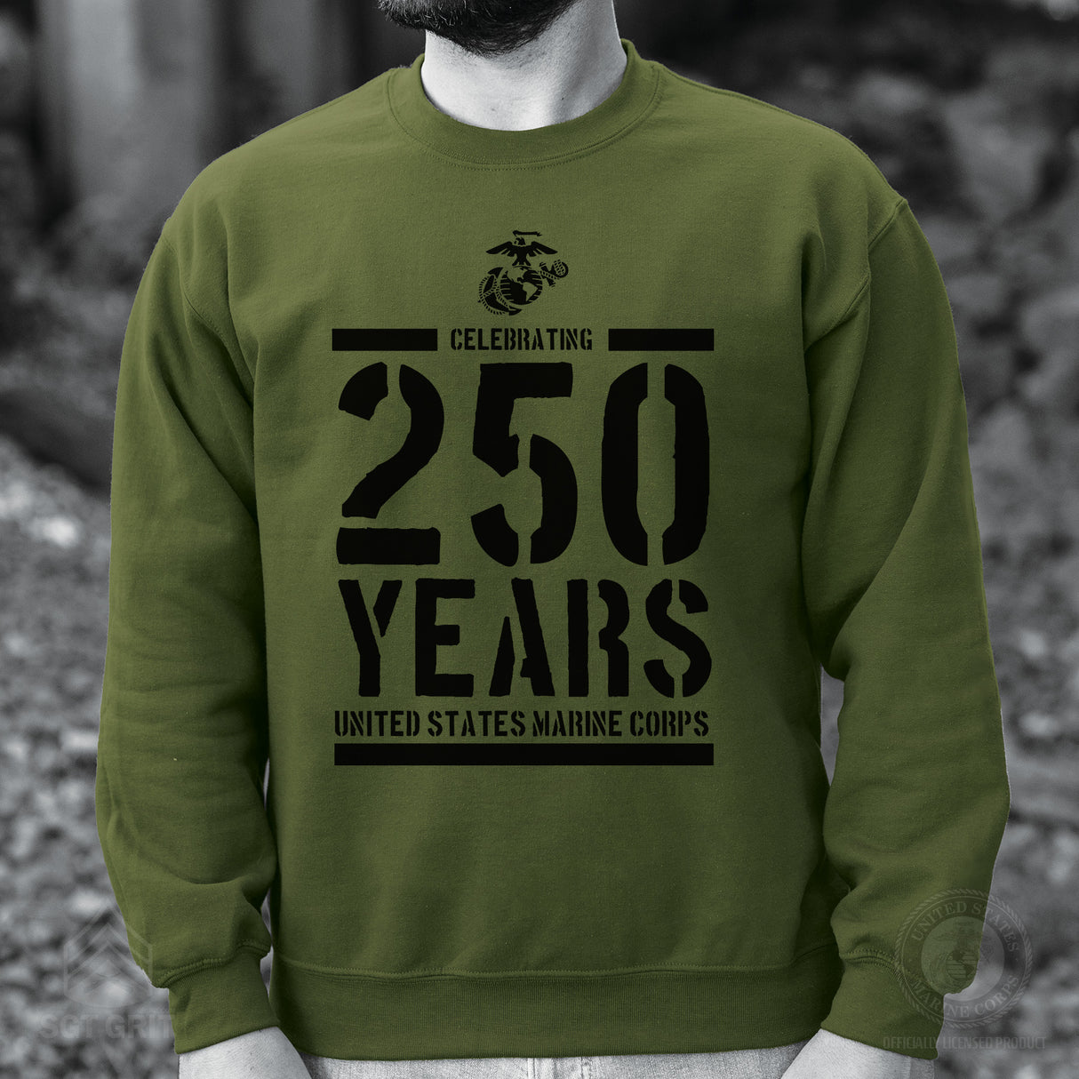 USMC Celebrating 250 Years Sweatshirt - SGT GRIT