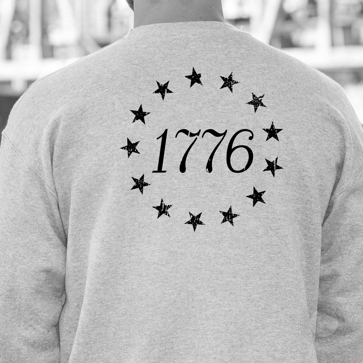 1776 Betsy Ross Flag Sweatshirt - Back Design - SGT GRIT