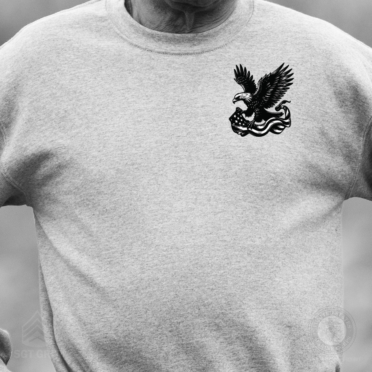 We The People 250 Years Eagle Sweatshirt- Back Design - SGT GRIT