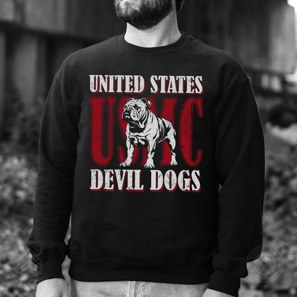 USMC Devil Dog Sweatshirt - SGT GRIT