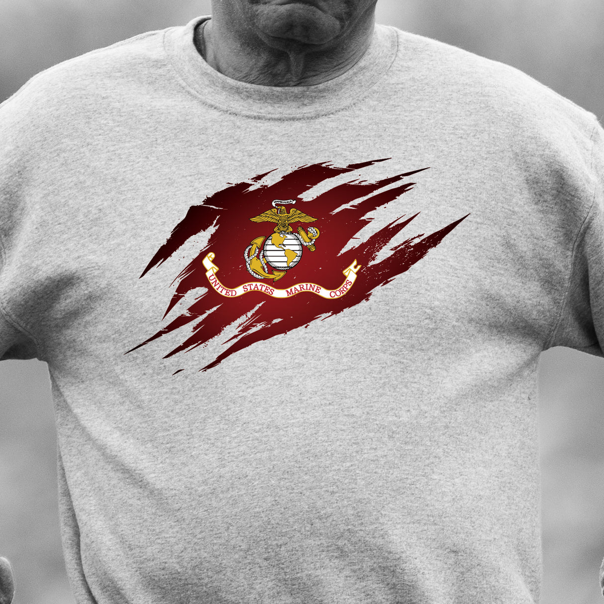 USMC Flag Tear Away Sweatshirt - SGT GRIT