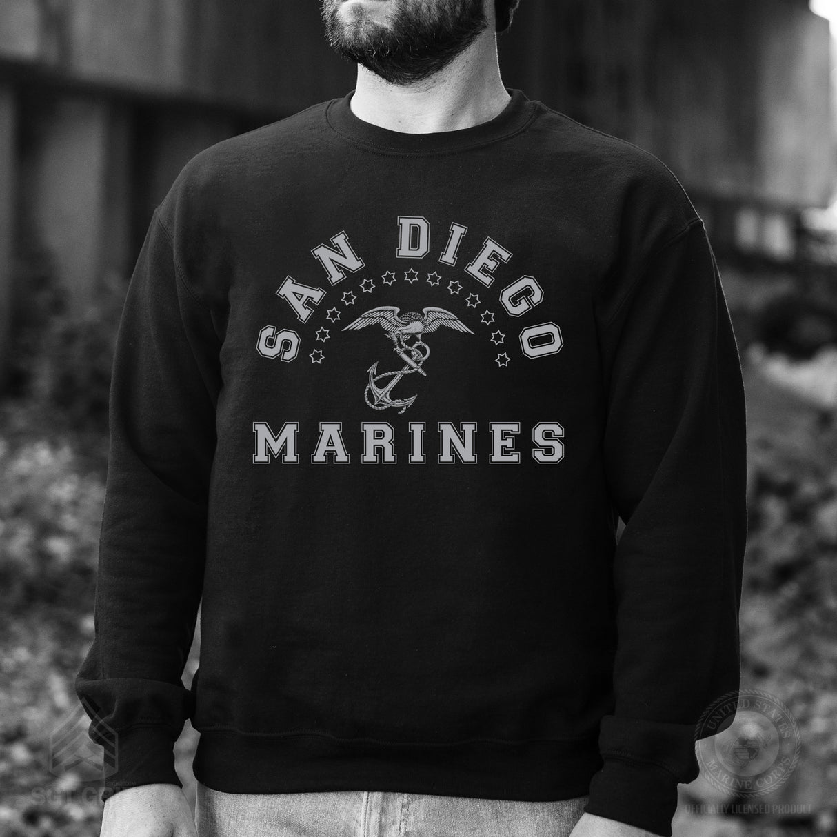 MCRD Vintage Eagle & Anchor Sweatshirt - SGT GRIT