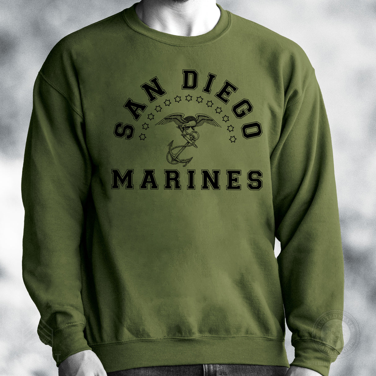 MCRD Vintage Eagle & Anchor Sweatshirt - SGT GRIT