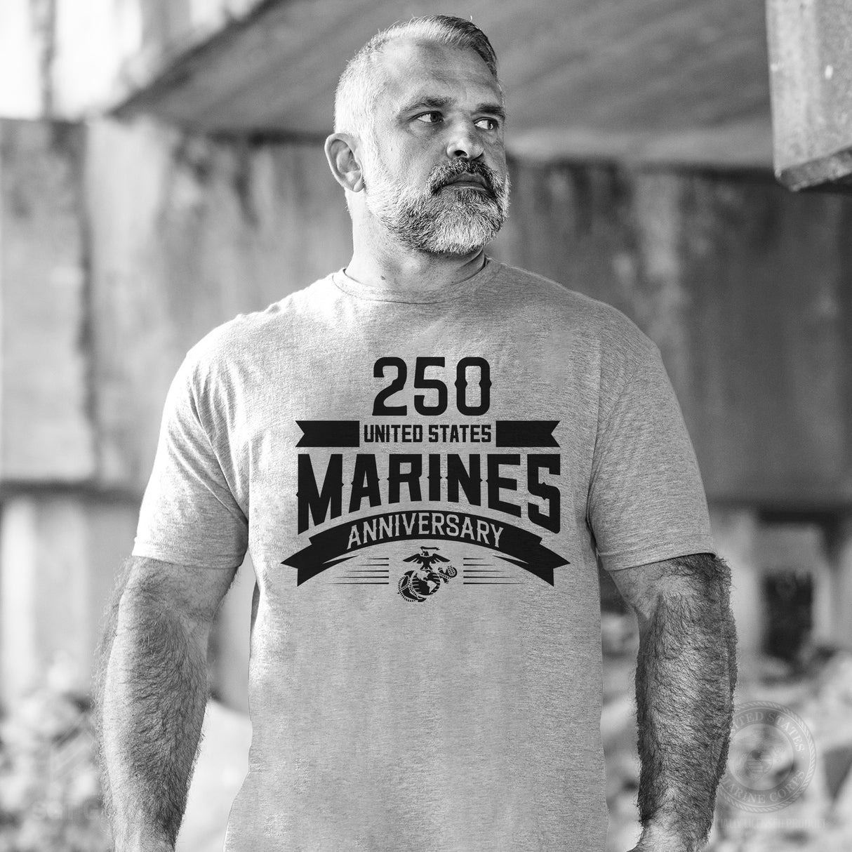 USMC 250th Anniversary Ribbon T-Shirt - SGT GRIT
