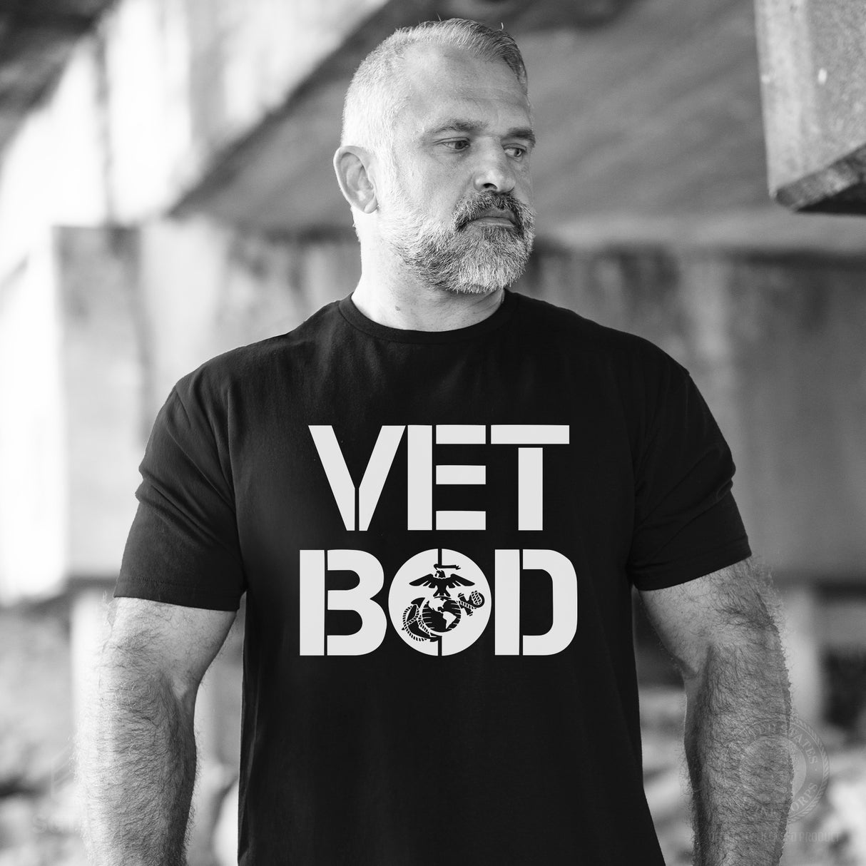 Vet Bod T-Shirt- Black - SGT GRIT