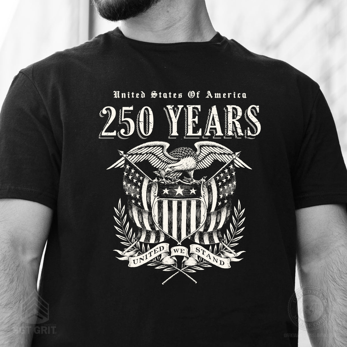 250 Years United We Stand T-Shirt - SGT GRIT