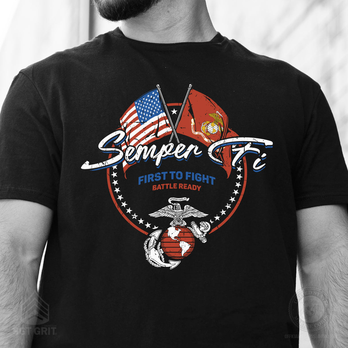New Circle Design- T-Shirt - SGT GRIT