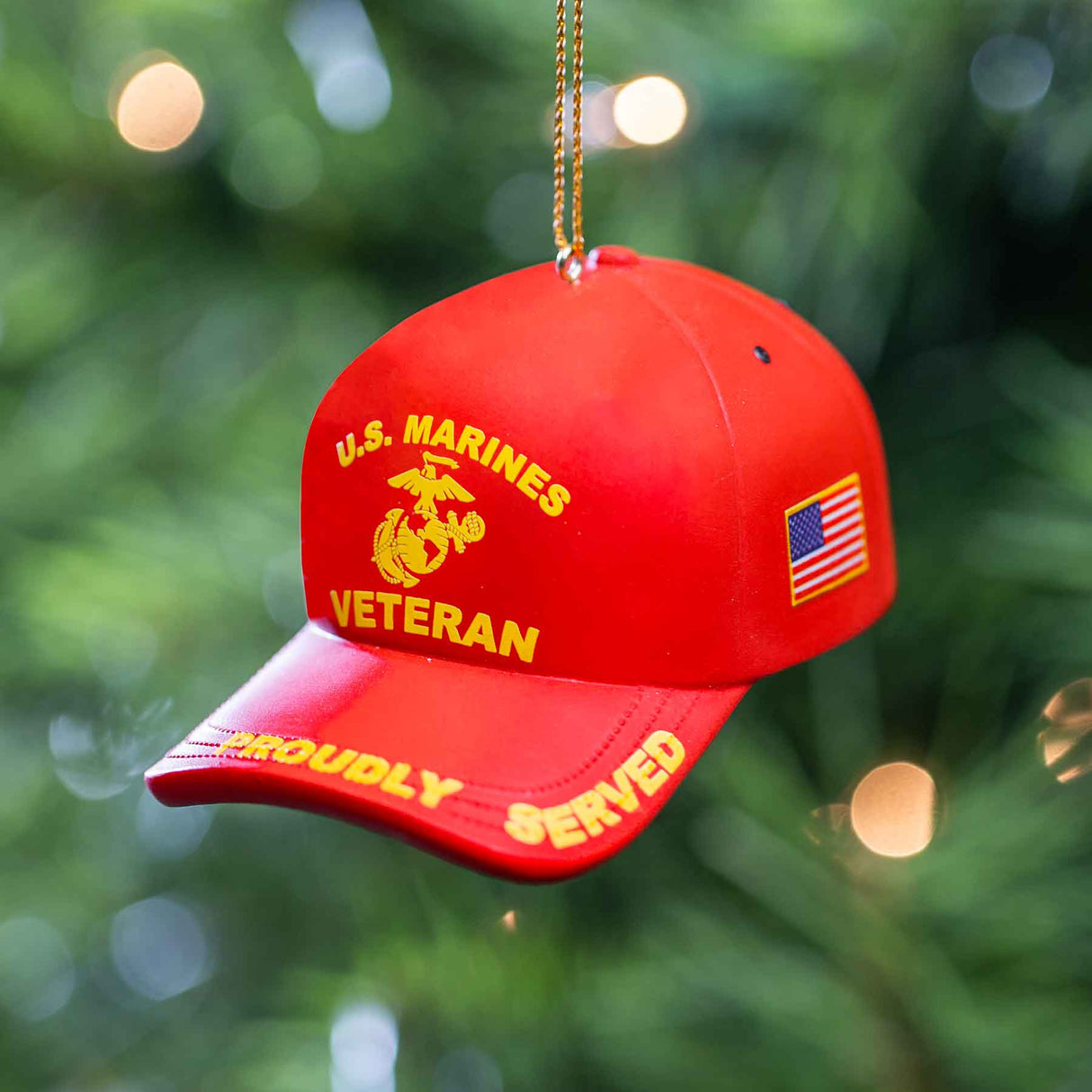 US Marines Veterans Hat Ornament - SGT GRIT