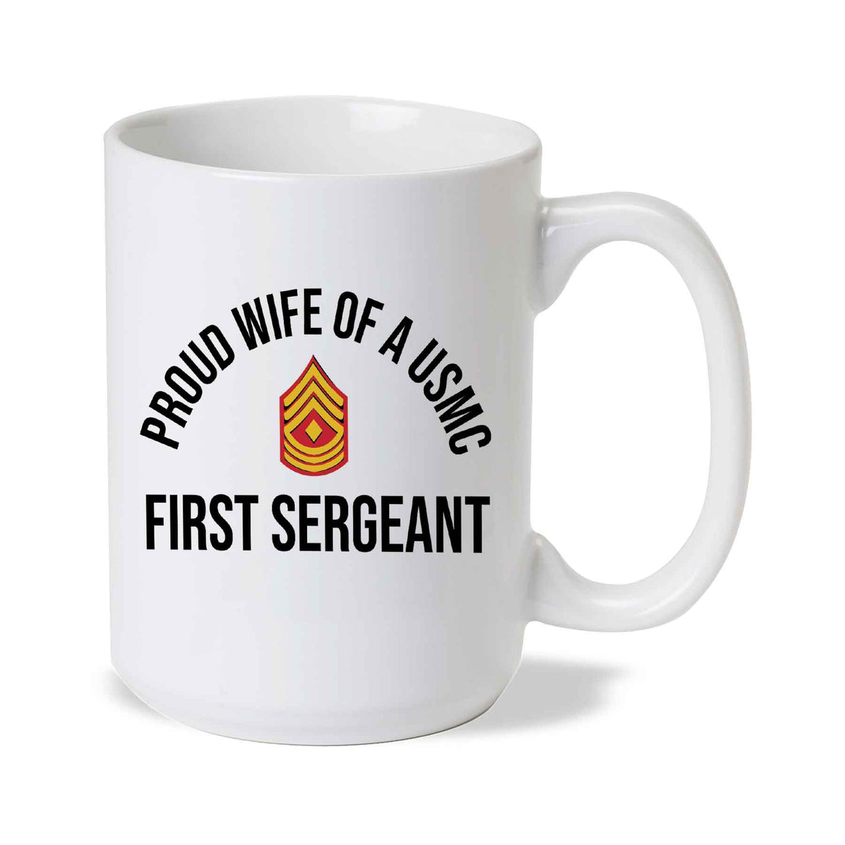 Wife of a Marine Choose Your Rank Mug - SGT GRIT
